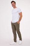 Biała koszulka męska t-shirt liquid cotton | Villaro
