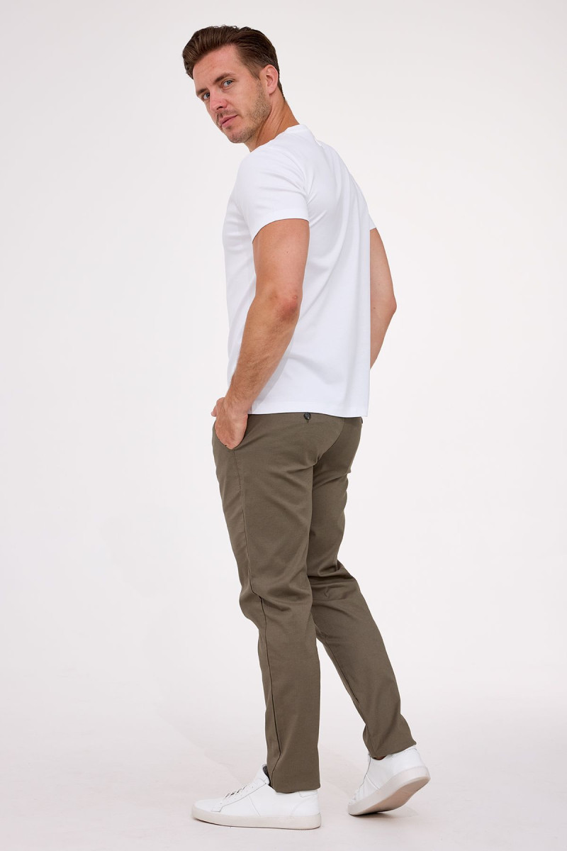 Biała koszulka męska t-shirt liquid cotton | Villaro