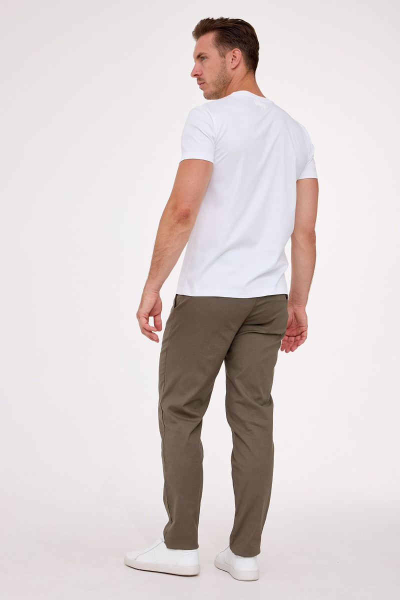 Biała koszulka męska t-shirt liquid cotton | Villaro