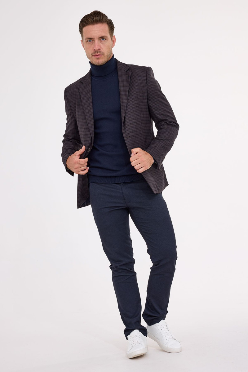 Marynarka męska wzór krata | Villaro
