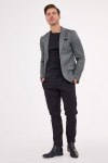 Szara marynarka męska wzór jodełka | Villaro