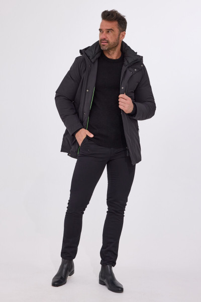 Czarna Kurtka Męska