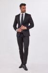 Czarny garnitur męski | Villaro
