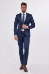 Granatowy garnitur męski | Villaro