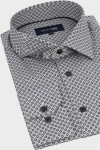 Koszula męska we wzór geometryczny | Villaro