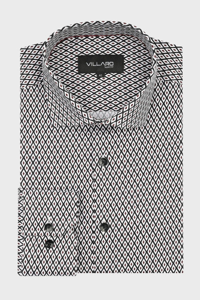 Koszula męska we wzór geometryczny | Villaro