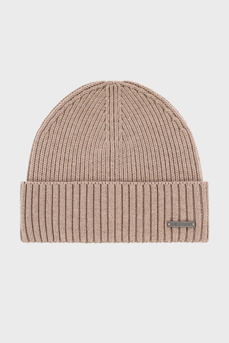 Beżowa czapka męska | Villaro