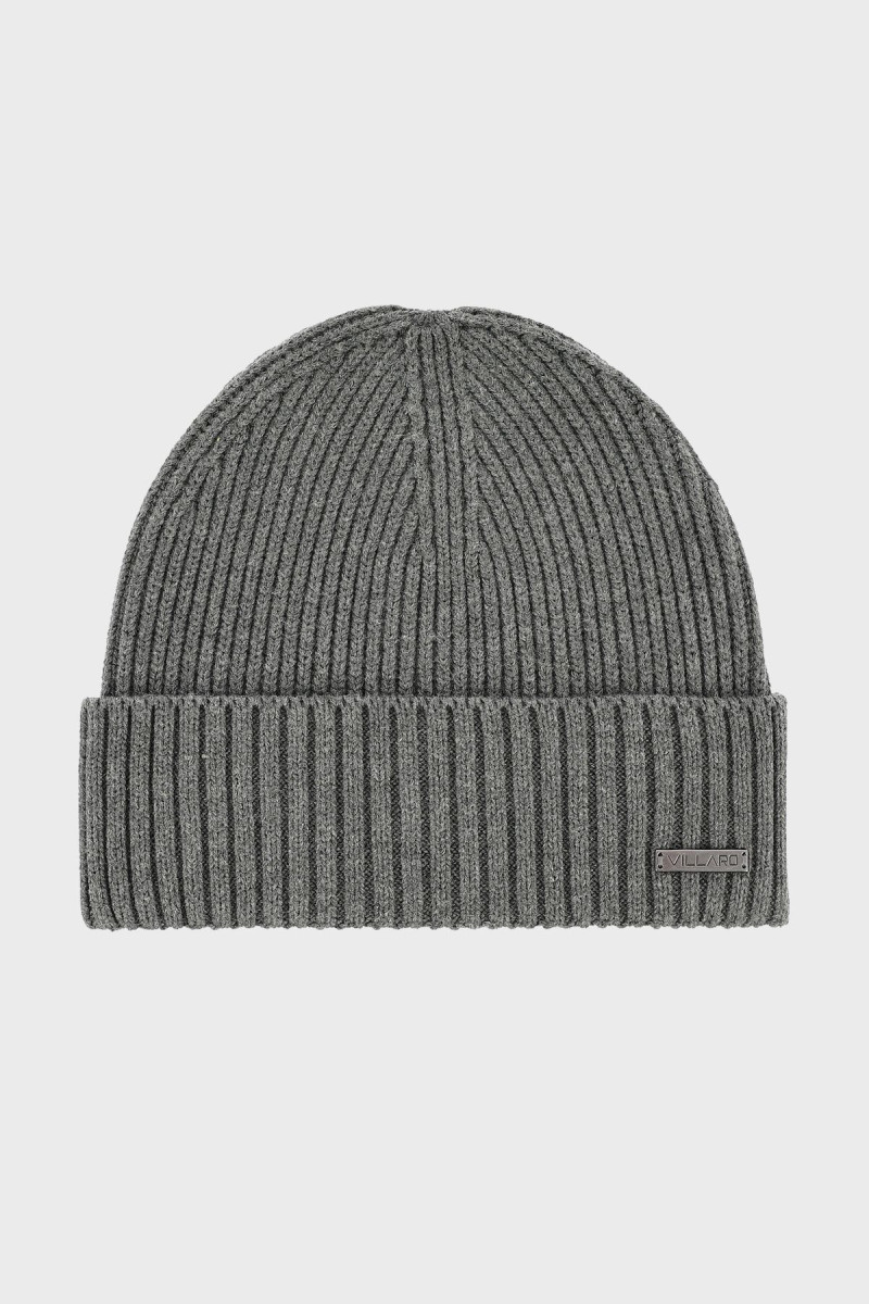 Szara czapka męska | Villaro