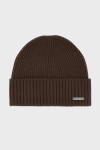 Brązowa czapka męska Villaro – prążkowana i ciepła na zimę | Villaro