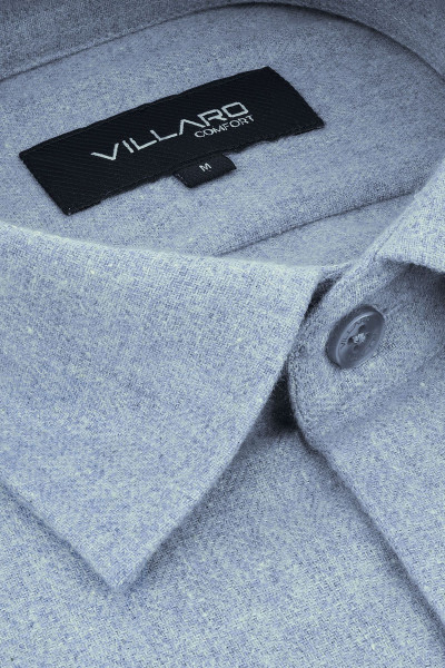 Niebieska Koszula Męska Flanela