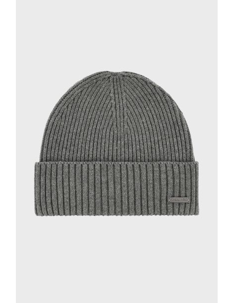 Zestaw prezentowy czapka i szalik w kolorze szarym