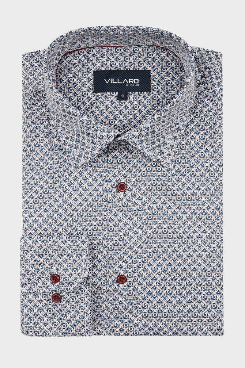 Koszula męska wielokolorowy wzór | Villaro