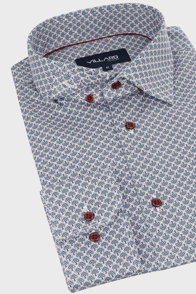 Koszula męska wielokolorowy wzór | Villaro