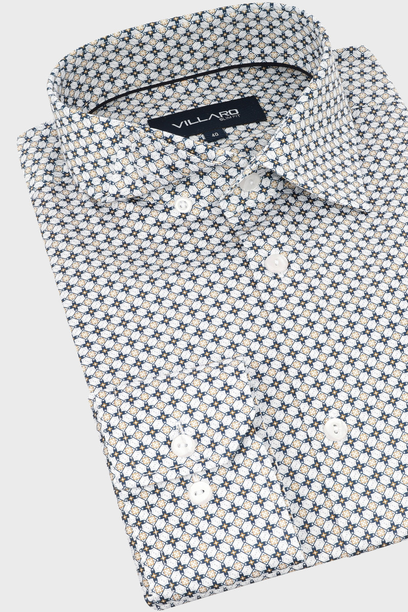 Koszula męska geometryczny wzór | Villaro