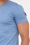 Niebieska koszulka męska T-shirt Vimonte – premium