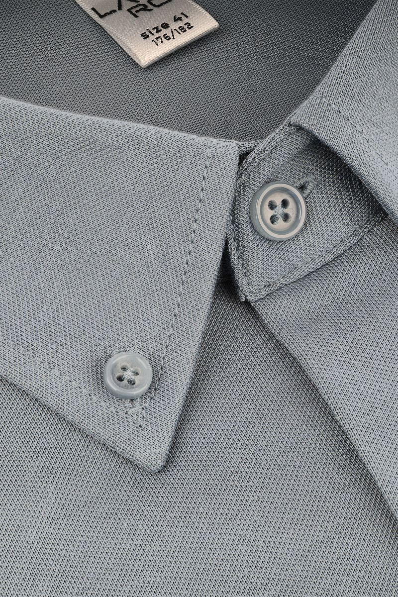 Niebieska koszula męska kołnierz button-down  | Villaro