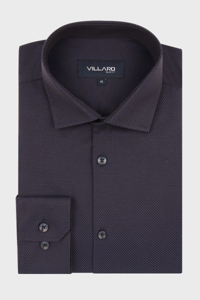 Granatowa koszula męska Royal Oxford przód