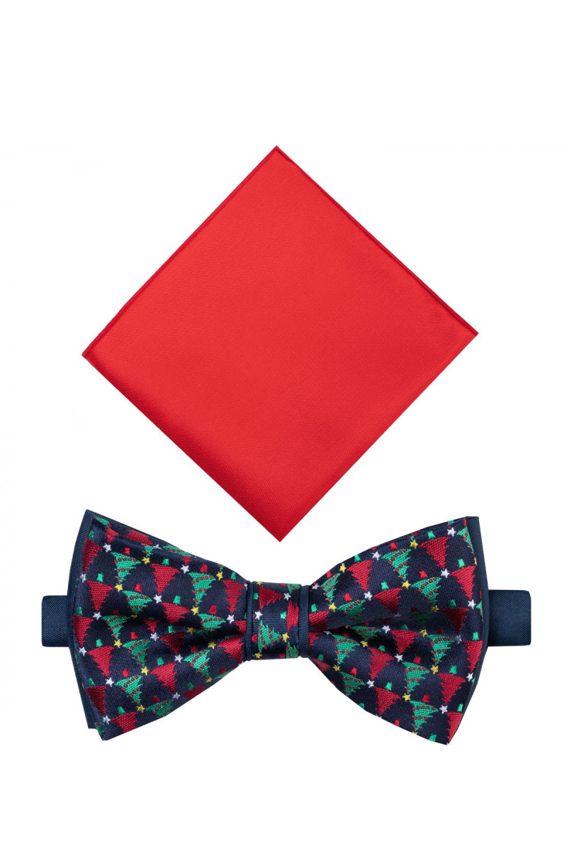 Świąteczny komplet: mucha i poszetka