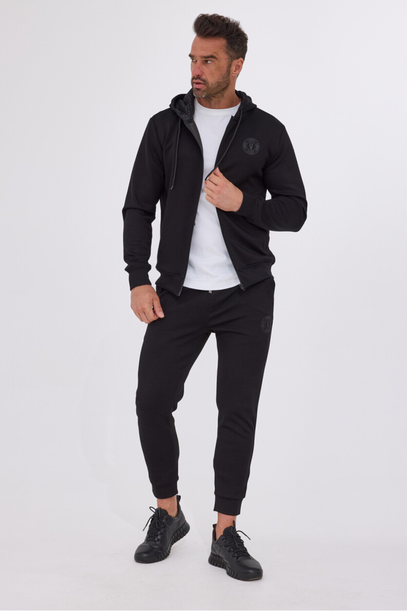 czarny komplet dresowy VIMONTE spodnie w zestawie