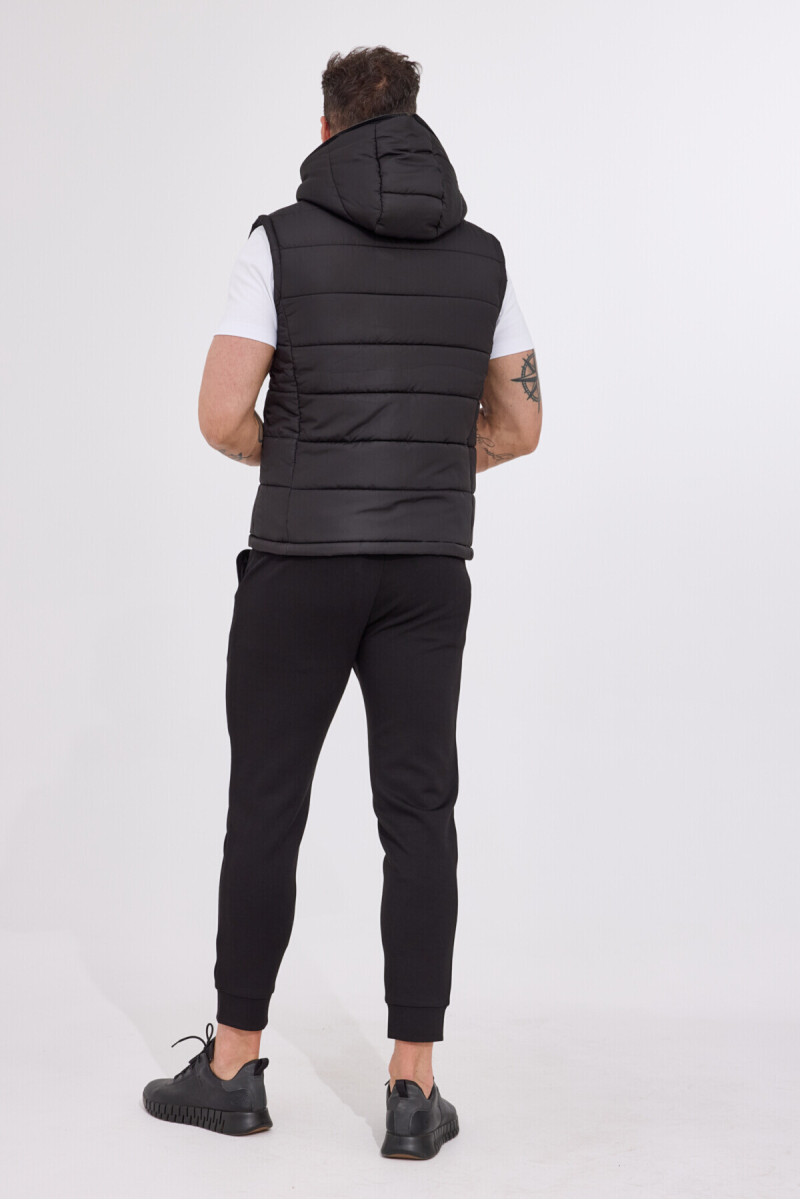 czarne spodnie dresowe tył