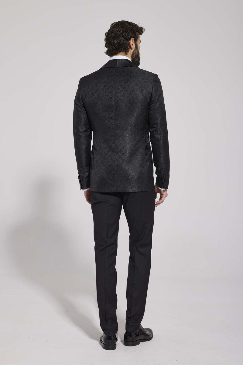 czarna marynarka smokingowa tył