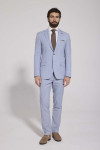 błękitny garnitur męski VILLARO premium