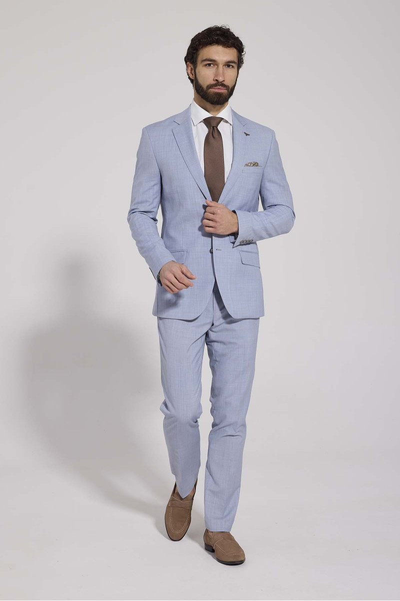garnitur męski VILLARO błękitny przód