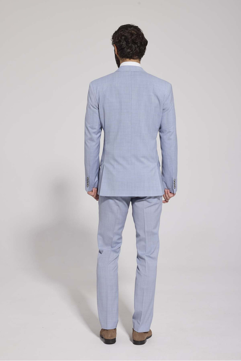 garnitur męski VILLARO błękitny tył
