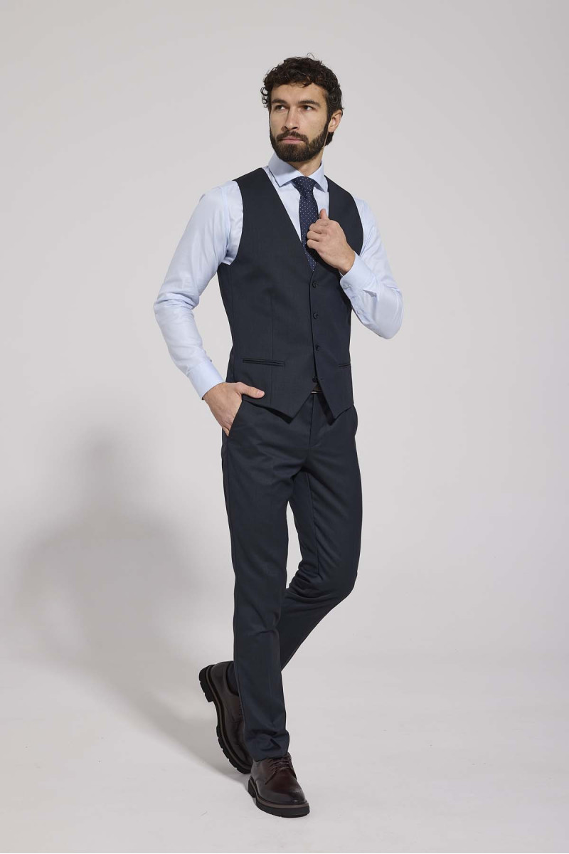 granatowa kamizelka męska Villaro