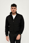 męska czarna kurtka sportowa ze ściągaczem zapinana na zamek przód