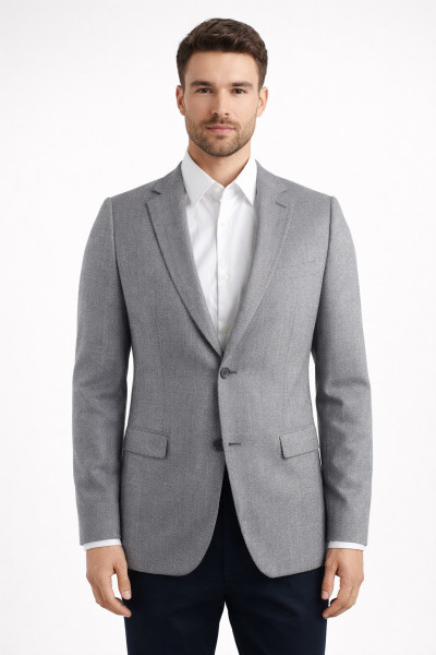 szara marynarka męska elegancka Villaro