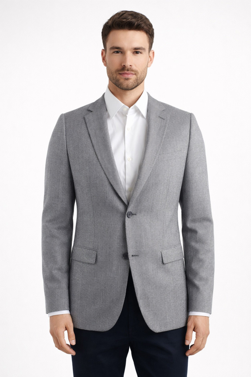 szara marynarka męska elegancka Villaro