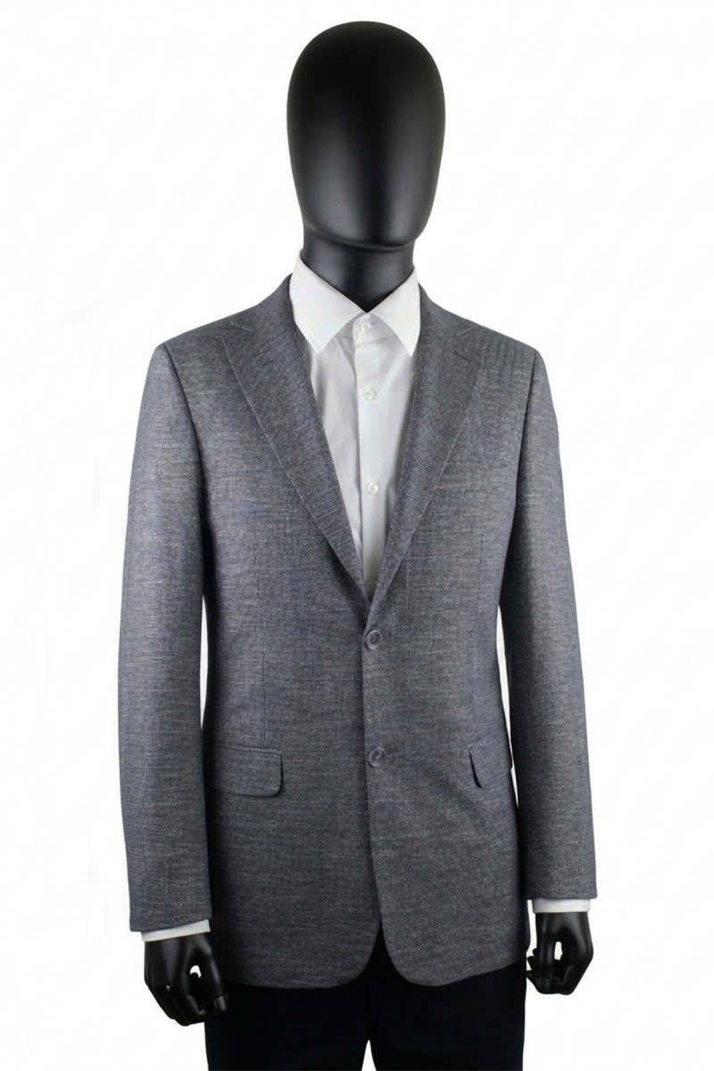 elegancka grafitowa marynarka męska melanż