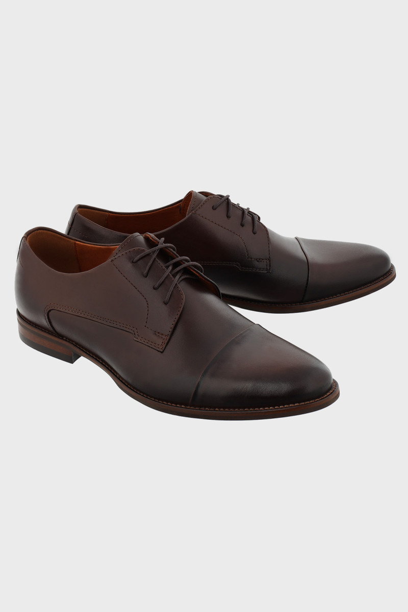 eleganckie półbuty męskie brązowe Villaro