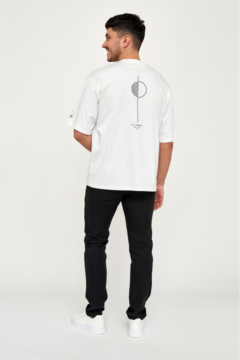 koszulka villaro biała styl streetwear smart casual