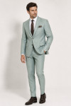 Miętowy garnitur męski Villaro – marynarka i spodnie eleganckie