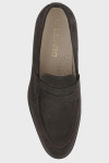 eleganckie loafersy męskie brązowe zamszowe
