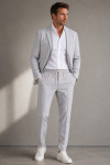 beżowa marynarka męska z wiskozą i elastanem