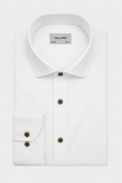Biała koszula męska VILLARO Slim Fit