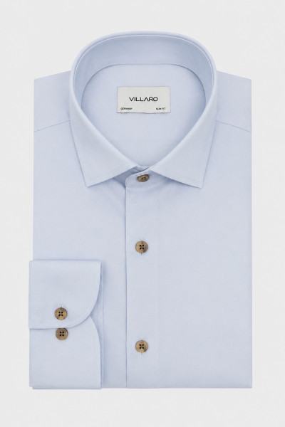 Niebieska koszula męska VILLARO Slim Fit
