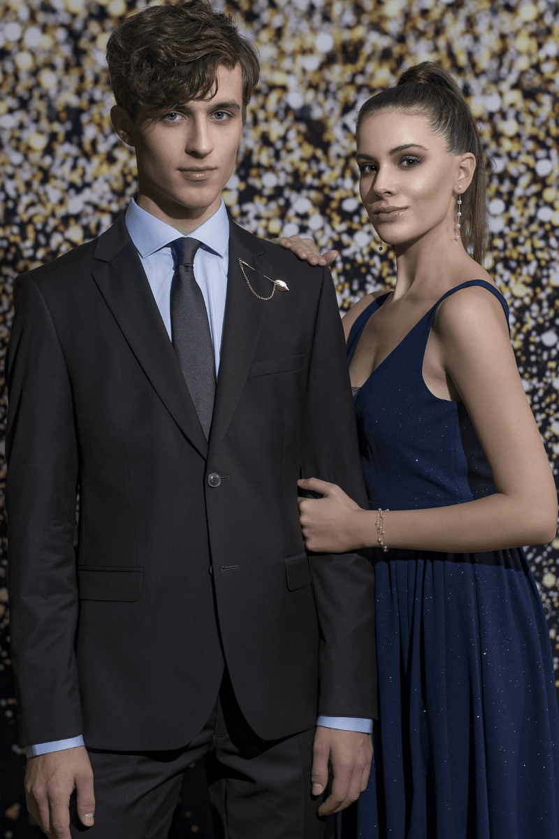 Brązowa marynarka męska VILLARO Slim Fit – elegancja premium