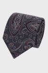 Granatowy krawat męski VILLARO paisley