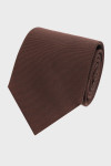 Brązowy Krawat Męski VILLARO Elegancki 8 cm