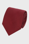 Bordowy Krawat Męski VILLARO Elegancki 8 cm