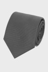 Szary Krawat Męski VILLARO Elegancki 8 cm