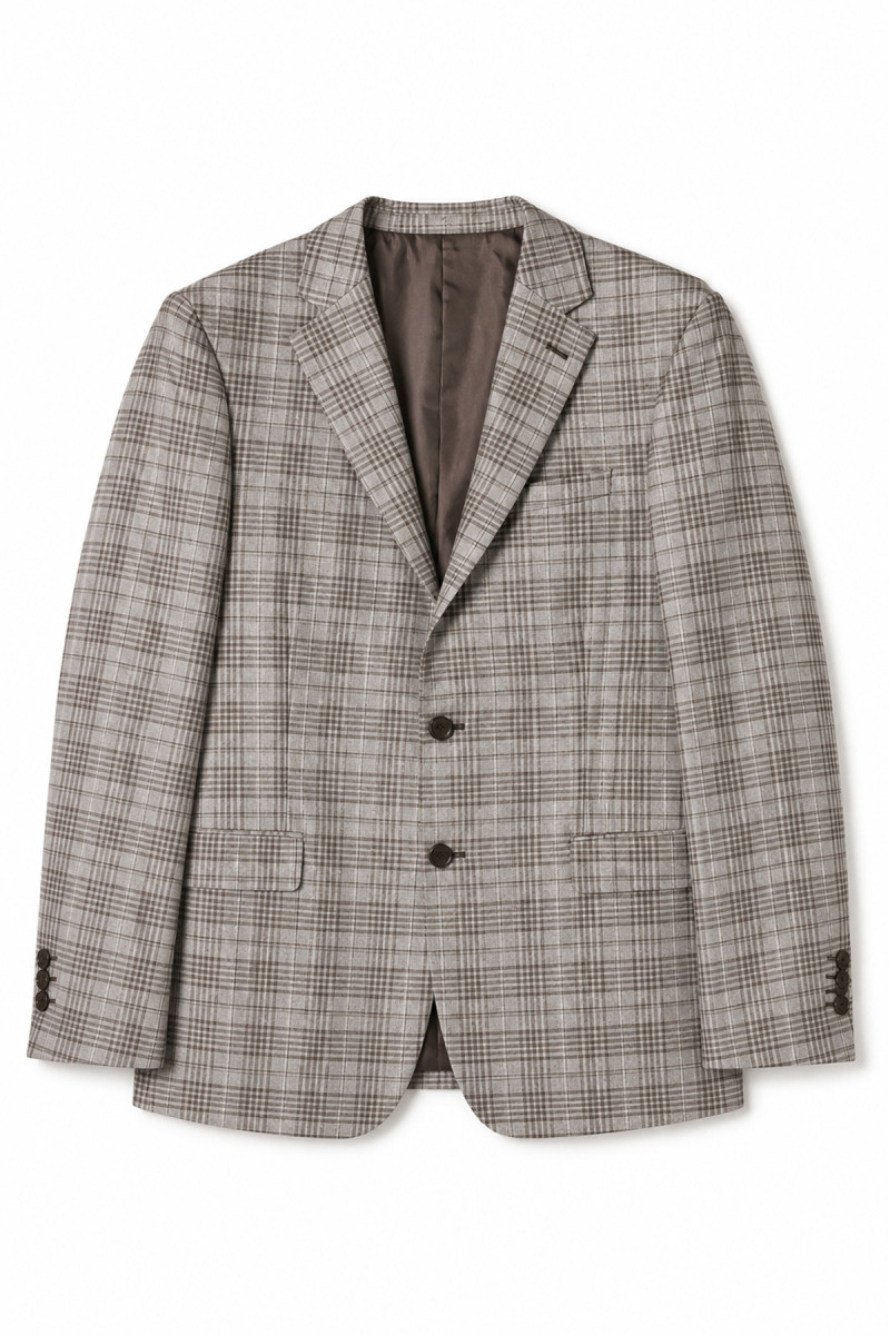 Elegancka marynarka męska beżowo brązowa