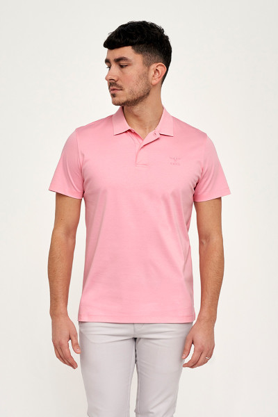różowe polo męskie VIMONTE premium