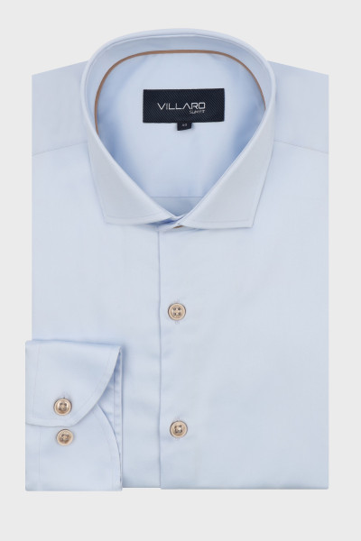 Niebieska koszula męska VILLARO Slim Fit