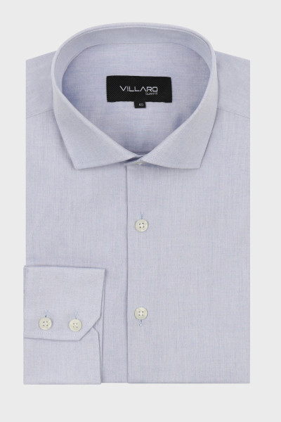 Jasnoniebieska Koszula Męska Slim Fit | Bawełna 80% | VILLARO