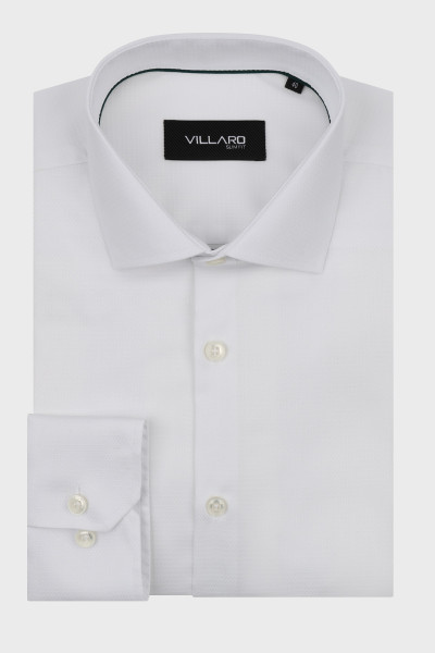 Biała koszula męska VILLARO Royal Oxford 100% bawełna